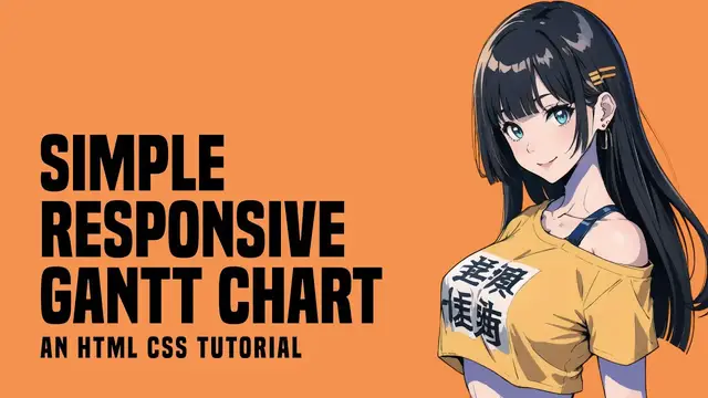 Video thumbnail for Simple Responsive Gantt Chart With HTML CSS