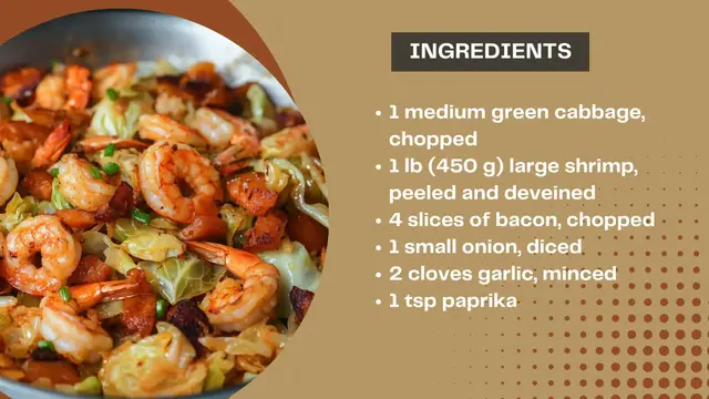 Video thumbnail for Best Southern Fried Cabbage with Shrimp