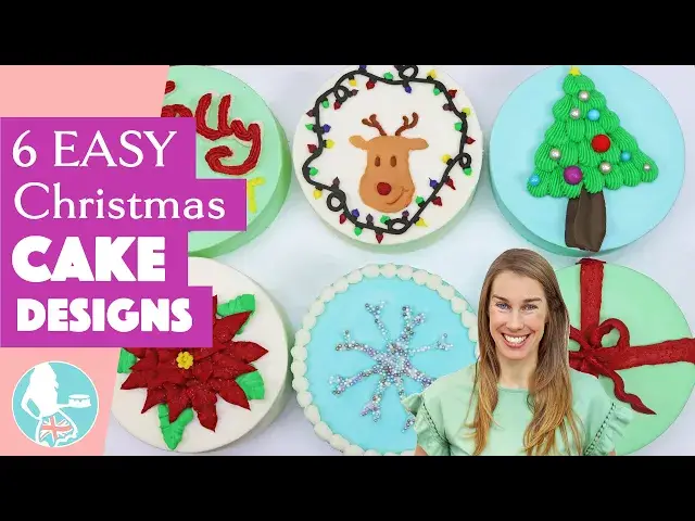 Video thumbnail for 6 Easy Christmas Cake Designs