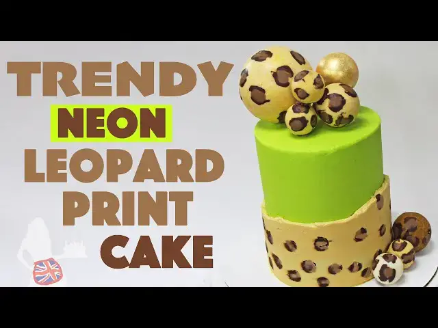 Video thumbnail for Trendy Neon Leopard Print Cake