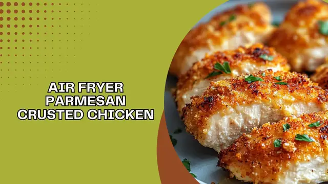 Video thumbnail for Air Fryer Parmesan Crusted Chicken
