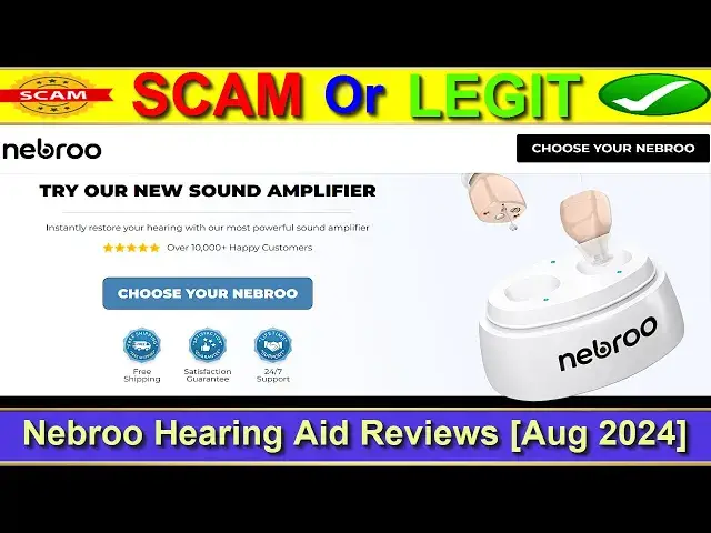 Video thumbnail for Nebroo Hearing Aid Reviews (Aug 2024) - EXPOSED By Consumer Reports and Experts; Should You Buy It?