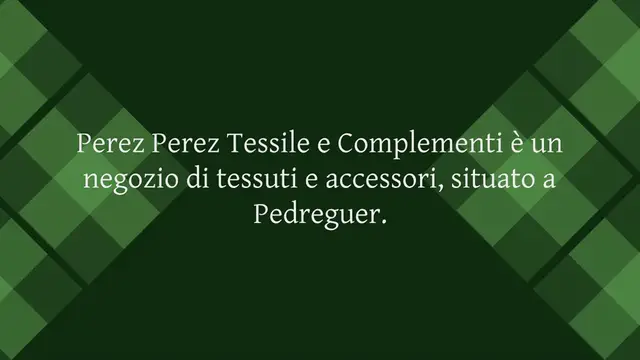 Video thumbnail for Perez Perez Tessile e Complementi: