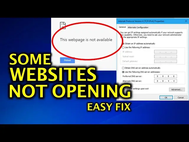 Video thumbnail for FIX - Some Websites Not Loading / Opening in any Browser - Easy Fix