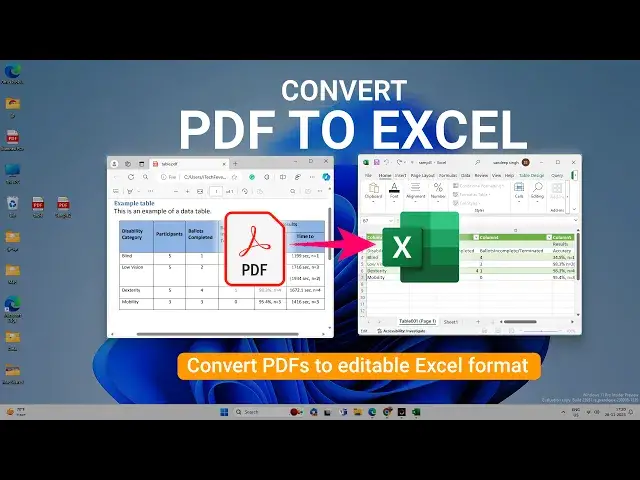 Video thumbnail for Convert PDF to Excel File Without Losing Format | Editable Excel File