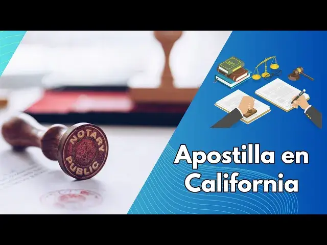 Video thumbnail for Apostilla en California: Procedimiento y Requisitos para Legalizar Documentos