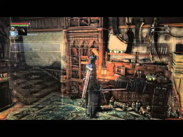 Video thumbnail for Bloodborne - Hunter's Dream: Ludwig's Holy Blade Fortified with Blood Gemstones Gameplay PS4