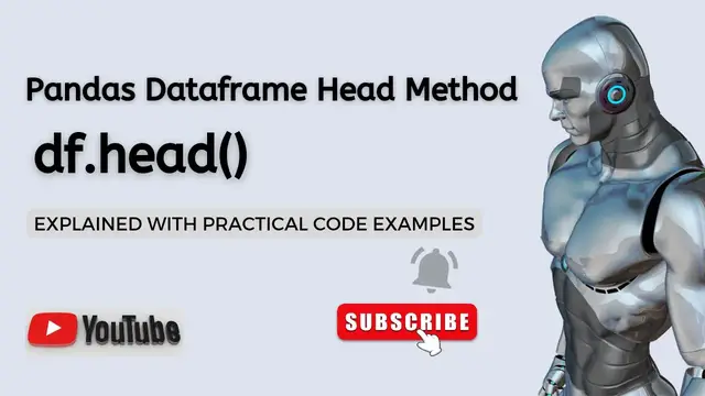 Video thumbnail for Python Pandas Dataframe Head Method | df.head() | Pandas Dataframe Tutorial