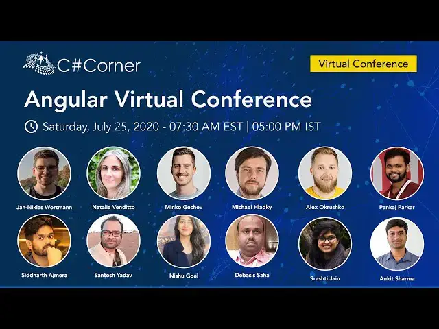 'Video thumbnail for Angular Virtual Conference (First Half) || C# Corner'