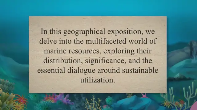 Video thumbnail for Marine Resources
