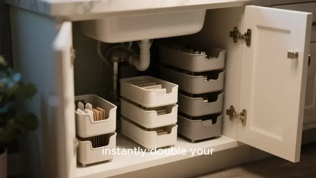 Video thumbnail for Kitchen Sink Organization Tips That Save Space Instantly