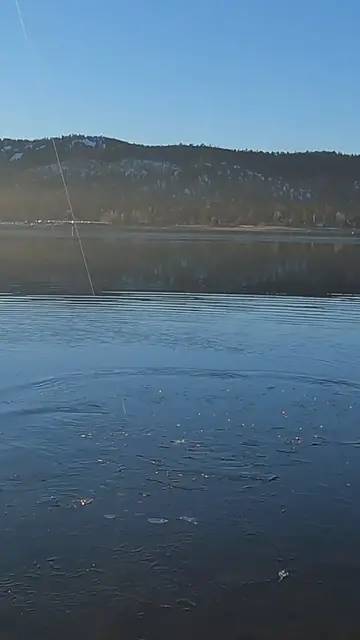 Video thumbnail for Ice Fishing Big Bear Lake California