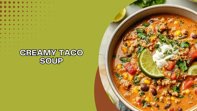 Video thumbnail for Creamy Taco Soup