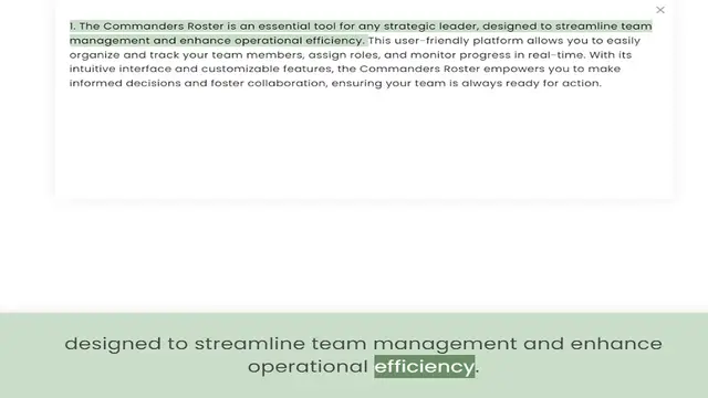 Video thumbnail for management and enhance operational efficiency. This user-friendly platform allows you to easily organize and track your team members, assign roles, and monitor progress in real-time. With its intuitive interface and customizable features,