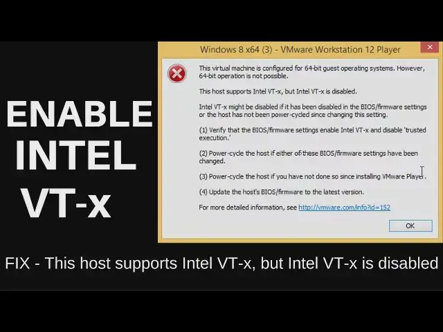 Video thumbnail for How to Enable Intel VT-X or Intel Virtualization Technology from BIOS