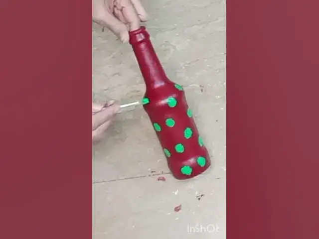 Video thumbnail for DIY  Glass Bottle Art / #art #diy #craft  # shorts #short feed