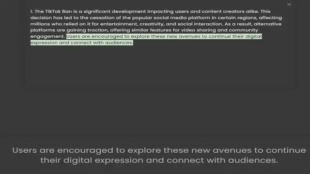 Video thumbnail for decision has led to the cessation of the popular social media platform in certain regions, affecting millions who relied on it for entertainment, creativity, and social interaction. As a result, alternative platforms are gaining traction,