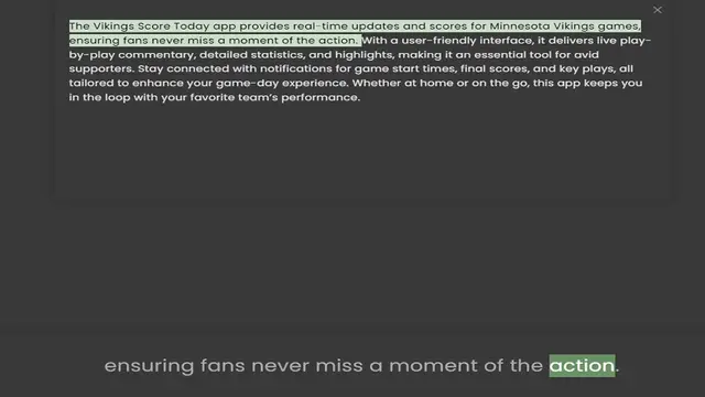 Video thumbnail for ensuring fans never miss a moment of the action. With a user-friendly interface, it delivers live play-by-play commentary, detailed statistics, and highlights, making it an essential tool for avid supporters. Stay connected with notificat
