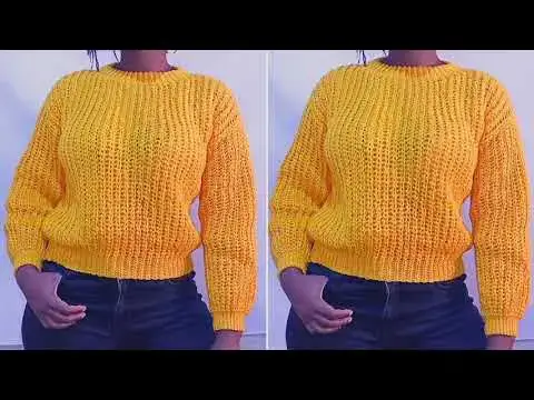'Video thumbnail for Crochet Sweater Tutorial | How to crochet a sweater Tutorial DIY CROCHET SWEATER TUTORIAL'