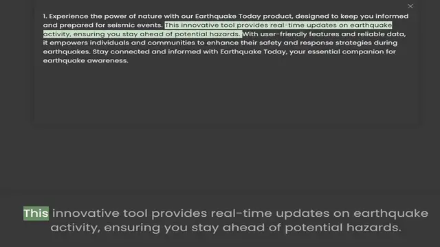 Video thumbnail for and prepared for seismic events. This innovative tool provides real-time updates on earthquake activity, ensuring you stay ahead of potential hazards. With user-friendly features and reliable data, it empowers individuals and communities