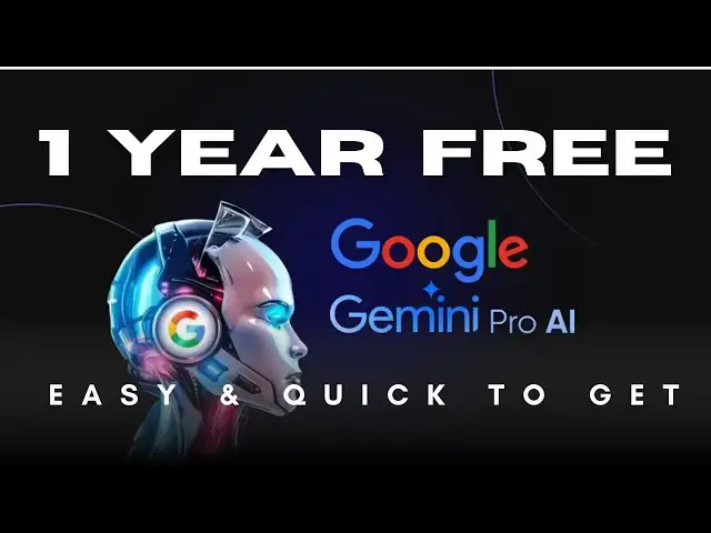 Video thumbnail for Quick & Easy Way to Get 1 Year Free Google AI Pro (Gemini Pro AI)