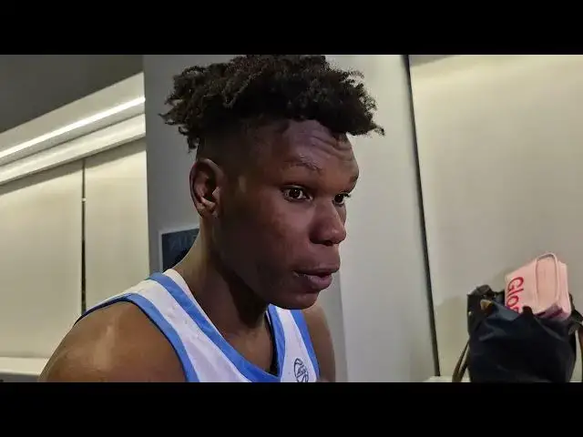 'Video thumbnail for UNC's RJ Davis, Ven-Allen Lubin, Drake Powell and Ian Jackson after loss to Duke #UNC'