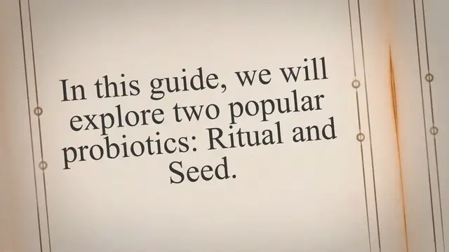 Video thumbnail for Choosing the Perfect Probiotic: Ritual vs Seed in 2023 | Gut Health Guide and User Reviews
