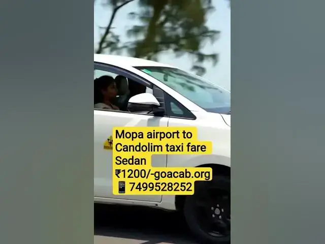 Video thumbnail for Manohar international Airport taxi cab service, Mopa airport 24 hours cab service, Airport prepaid