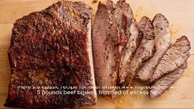 Video thumbnail for Beef brisket recipe