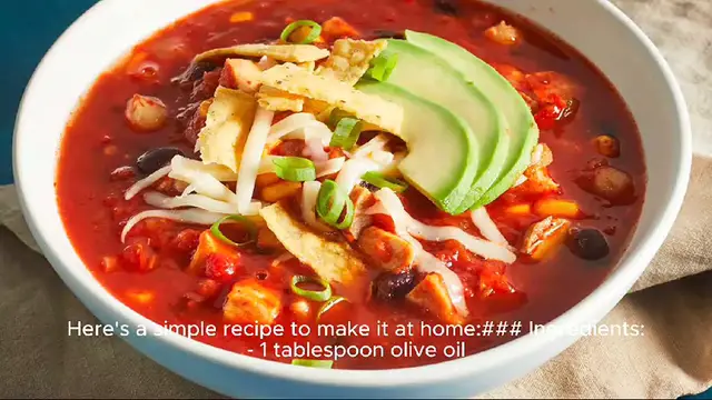 Video thumbnail for chicken tortilla soup recipe