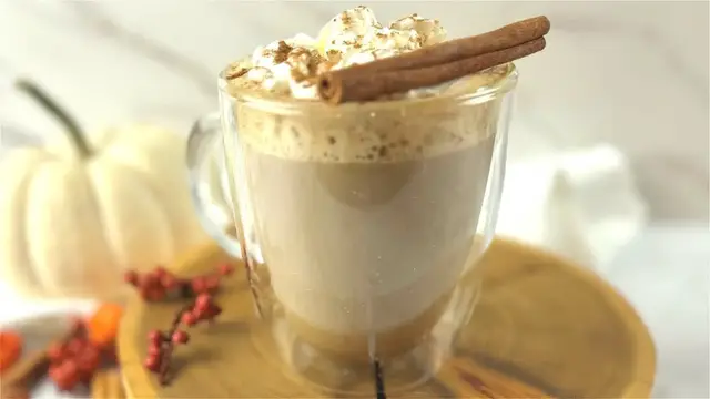 'Video thumbnail for Creamy Pumpkin Spice Latte Recipe'