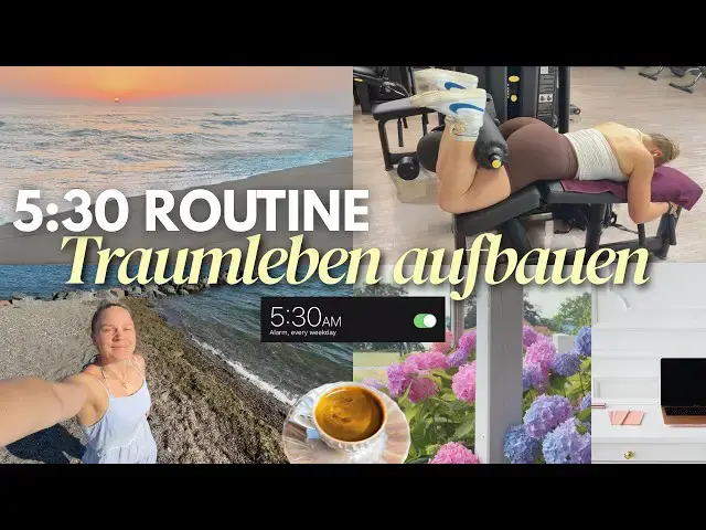 Video thumbnail for 5:30 Uhr Tag in meinem Leben als 26-Jährige: Traumleben aufbauen & Disziplin aufbauen