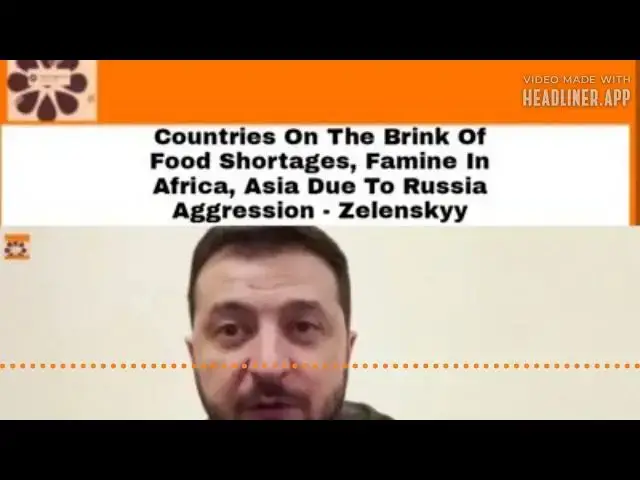 Video thumbnail for Countries On The Brink Of Food Shortages, Famine In Africa, Asia - Zelenskyy ~ OsazuwaAkonedo