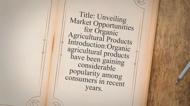 Video thumbnail for Market Opportunities for Organic Agricultural Products