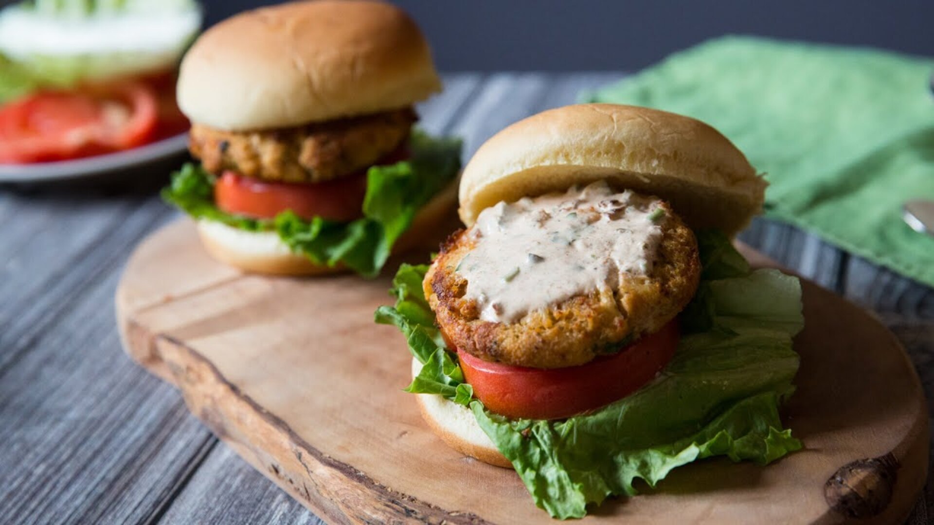 Video thumbnail for The Crab Cake Sandwich That's Layered With Tangy Flavor