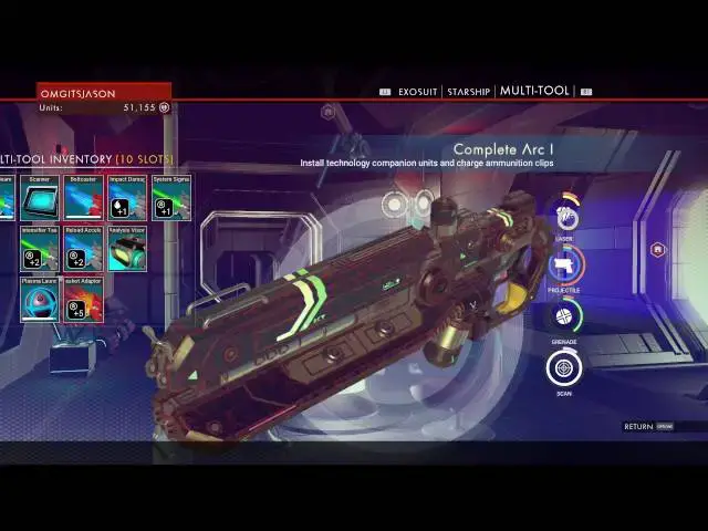 Video thumbnail for No Man's Sky - Elahvers YY976: Complete Arc I Wideshot Adaptor, Analysis Visor & Plasma Launcher