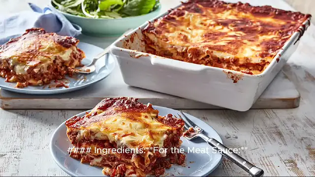 Video thumbnail for lasagne recipe