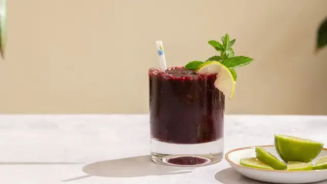 Video thumbnail for This Frozen Blueberry Mojito Recipe Is The Perfect Balance Of Sweet And Tart