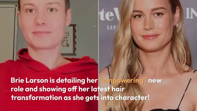 'Video thumbnail for Brie Larson's Bold Buzz Cut'