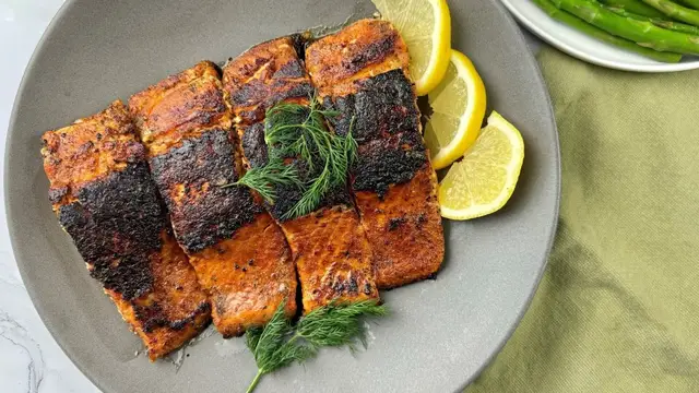 'Video thumbnail for Simple, Classic Blackened Salmon Recipe'