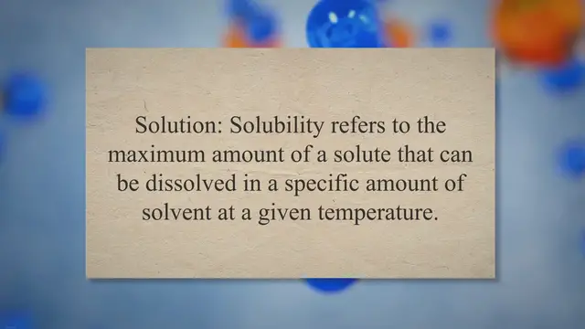 Video thumbnail for Salt solubility problems and solutions