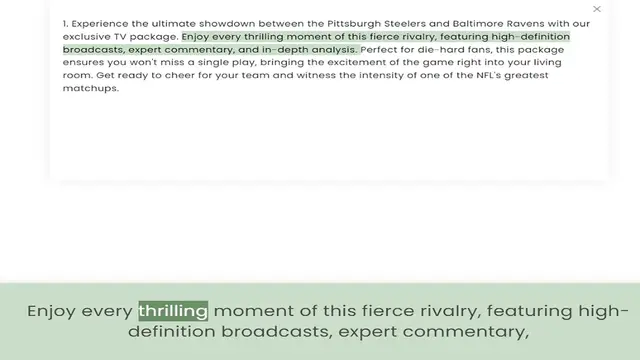 Video thumbnail for exclusive TV package. Enjoy every thrilling moment of this fierce rivalry, featuring high-definition broadcasts, expert commentary, and in-depth analysis. Perfect for die-hard fans, this package ensures you won't miss a single play, bring