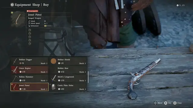 Video thumbnail for Crimson Desert - Ch 5. Rhett Sells Equipment Supply Contract, Jemel Pistol and Kite Shield | PS5 Pro