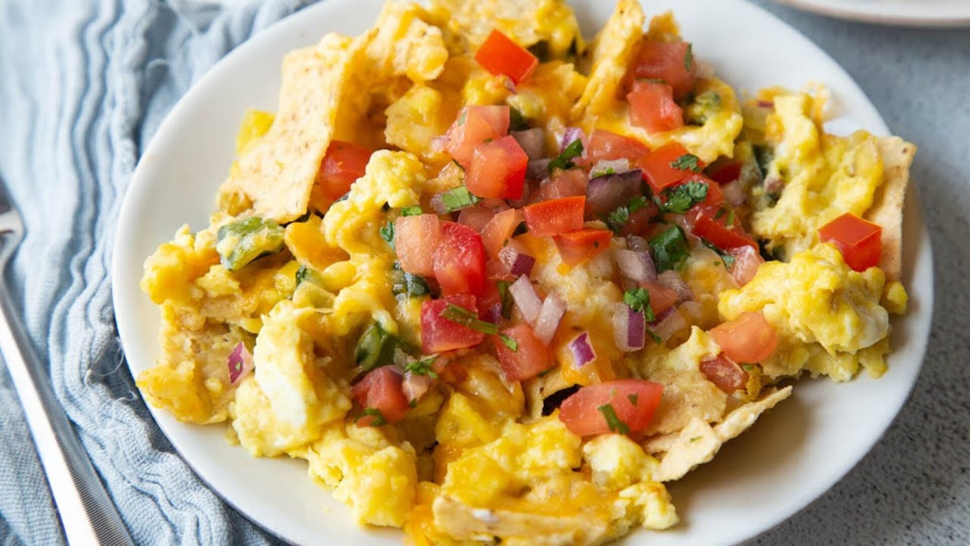 Video thumbnail for Cheesy Migas Scramble Recipe