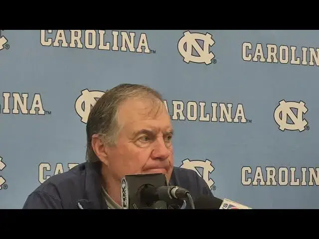 'Video thumbnail for Bill Belichick postgame press conference after loss to UCF. #UNC'