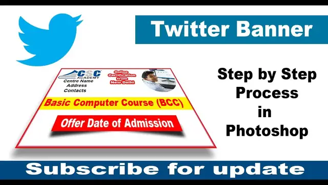 Video thumbnail for CSC Banner Design | CSC Banner in Photoshop | Easy Banner for CSC VLE | Learn Photoshop Banner