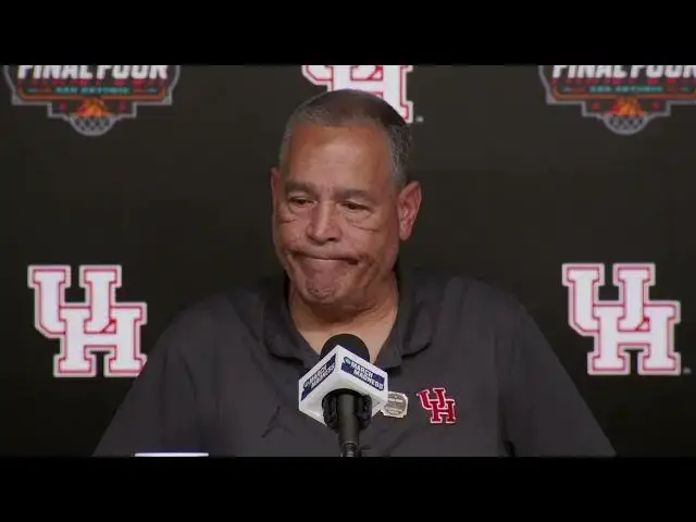 'Video thumbnail for Houston's Kelvin Sampson, J'Wan Roberts and L.J. Cryer press conference after loss to Florida'