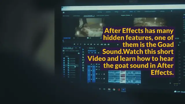 Video thumbnail for How To Hear The Goat Sound In After Effects