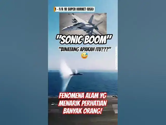 'Video thumbnail for "SONIC BOOM" FENOMENA ALAM YG MENARIK PERHATIAN BANYAK ORANG!!! #sonicboom #jetfighter #sonicspeeds'