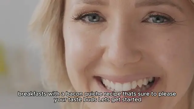 Video thumbnail for bacon quiche recipe